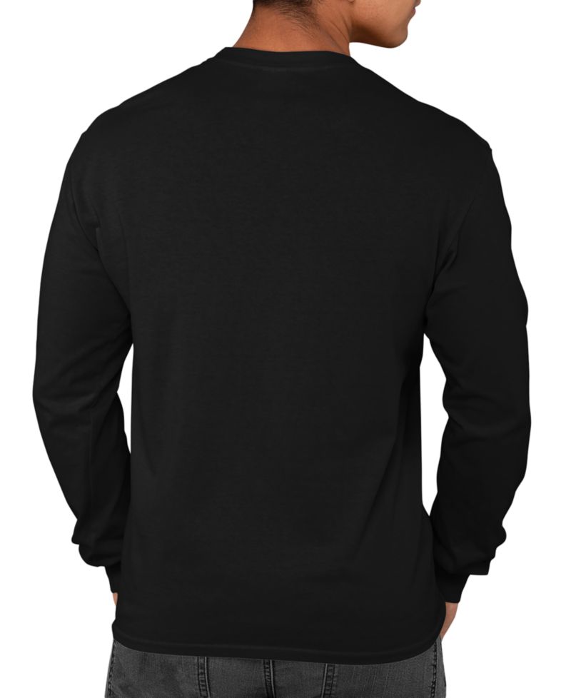 Men's American Flag Soccer Balls Word Art Long-Sleeve T-Shirt