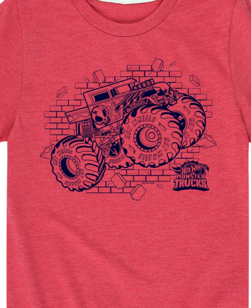 Big Boys Hot Wheels Truck Graphic T-Shirt