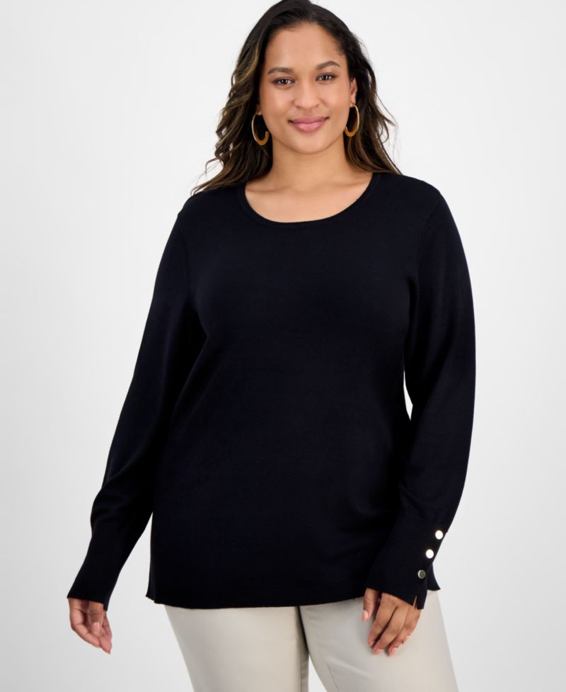 Petite Rivet-Detail Sweater