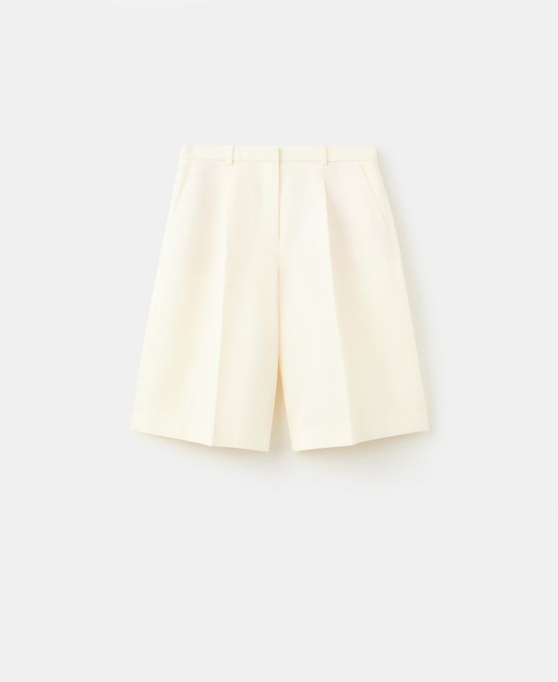 Women's Straight Linen Bermuda Shorts