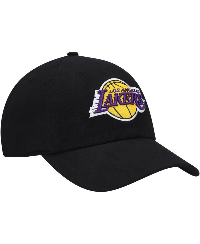 Women's Black Los Angeles Lakers Miata Clean Up Logo Adjustable Hat