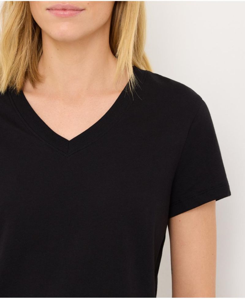 Women's Organic Cotton Softspun Essential V-Neck Tee