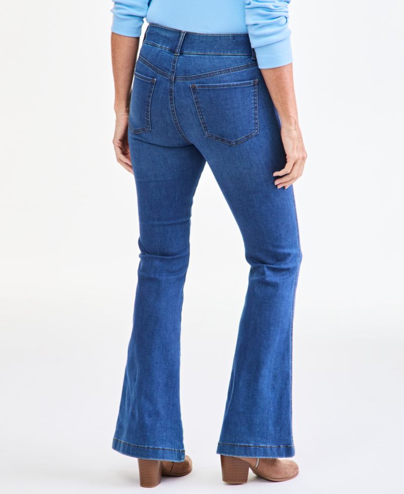 Petite High-Waisted Flare Shaping Jeans