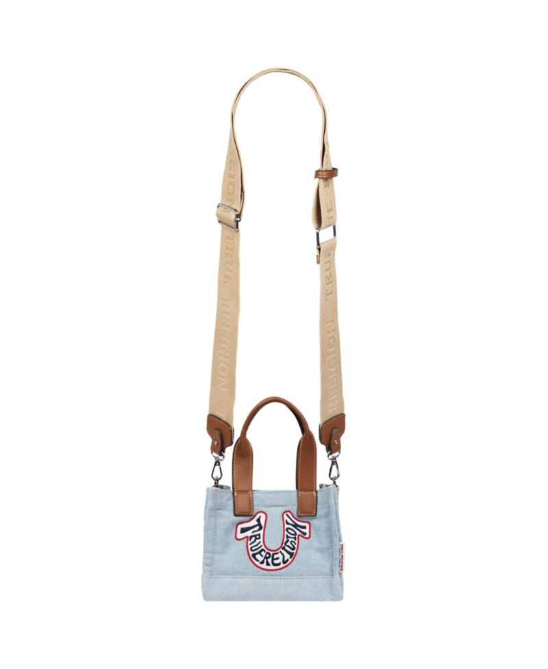 Retro Horseshoe Denim Mini Tote