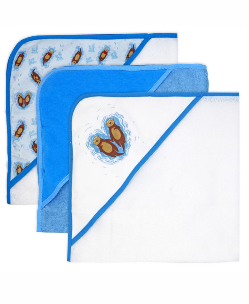 Baby Boys and Baby Girls 8 Piece Hooded Bath Towel and Wash Cloth Set