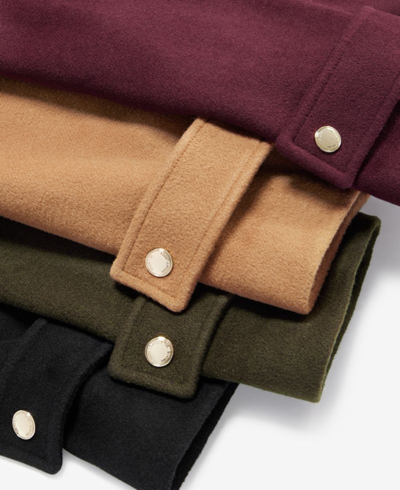Women's Collared Button-Front Coat