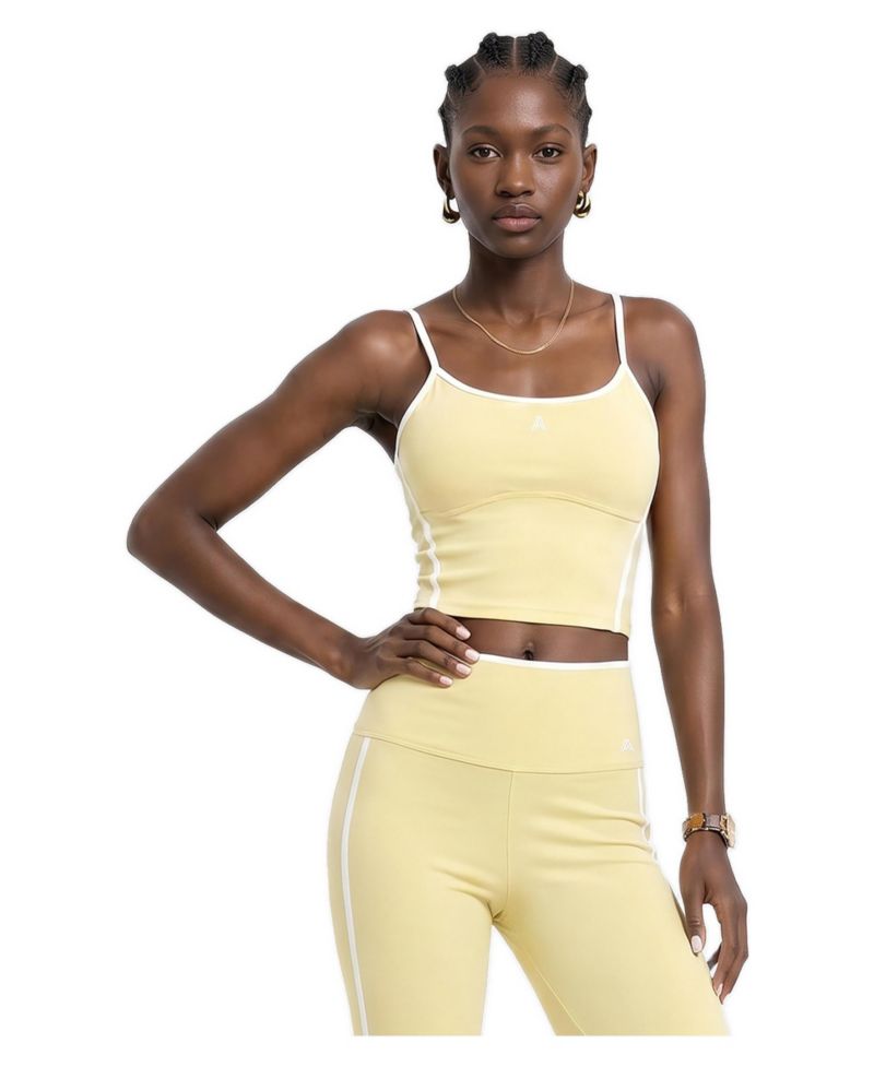Women's Bernin Sports Cropped Racerback Scoop Neck Tank