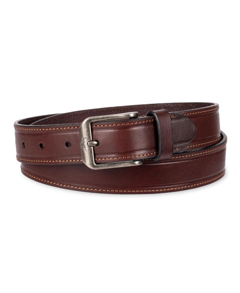 Men's Casual Embossed Edge Leather Belt