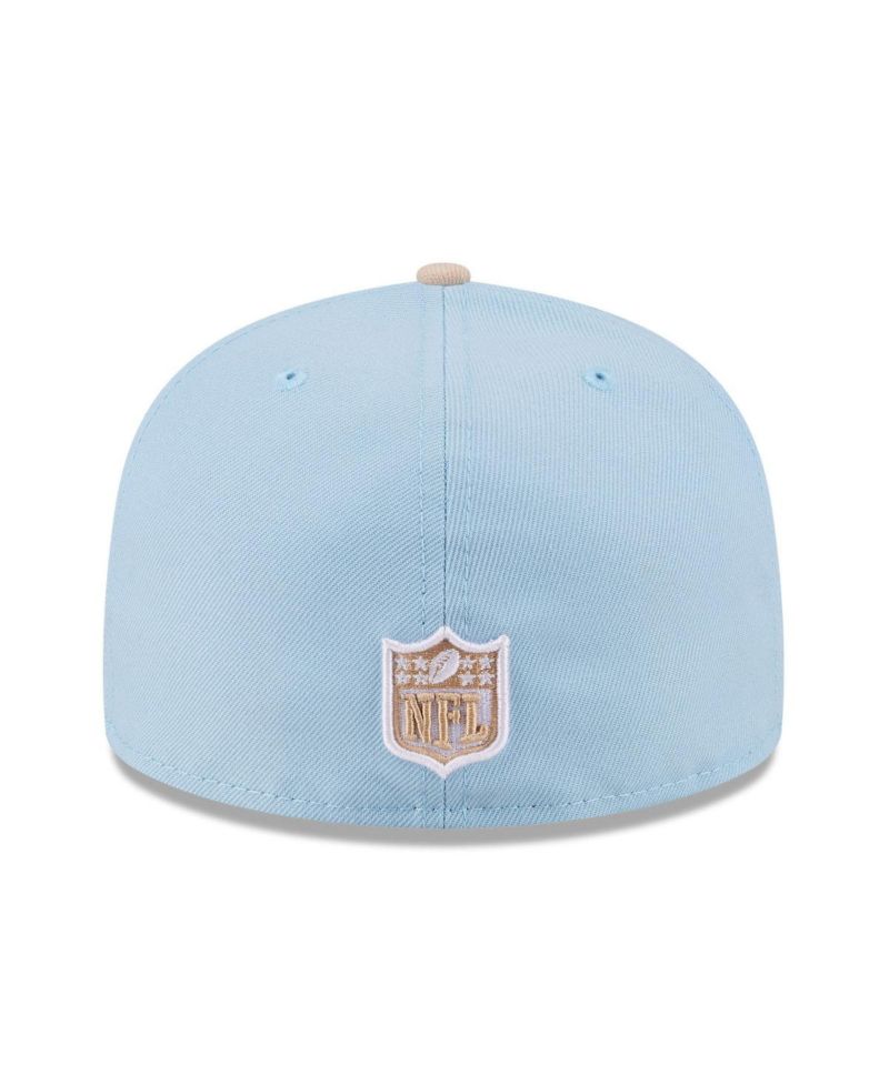 Men's Light Blue/Light Beige Dallas Cowboys Two-Tone Color Pack A-Frame 59FIFTY Fitted Hat