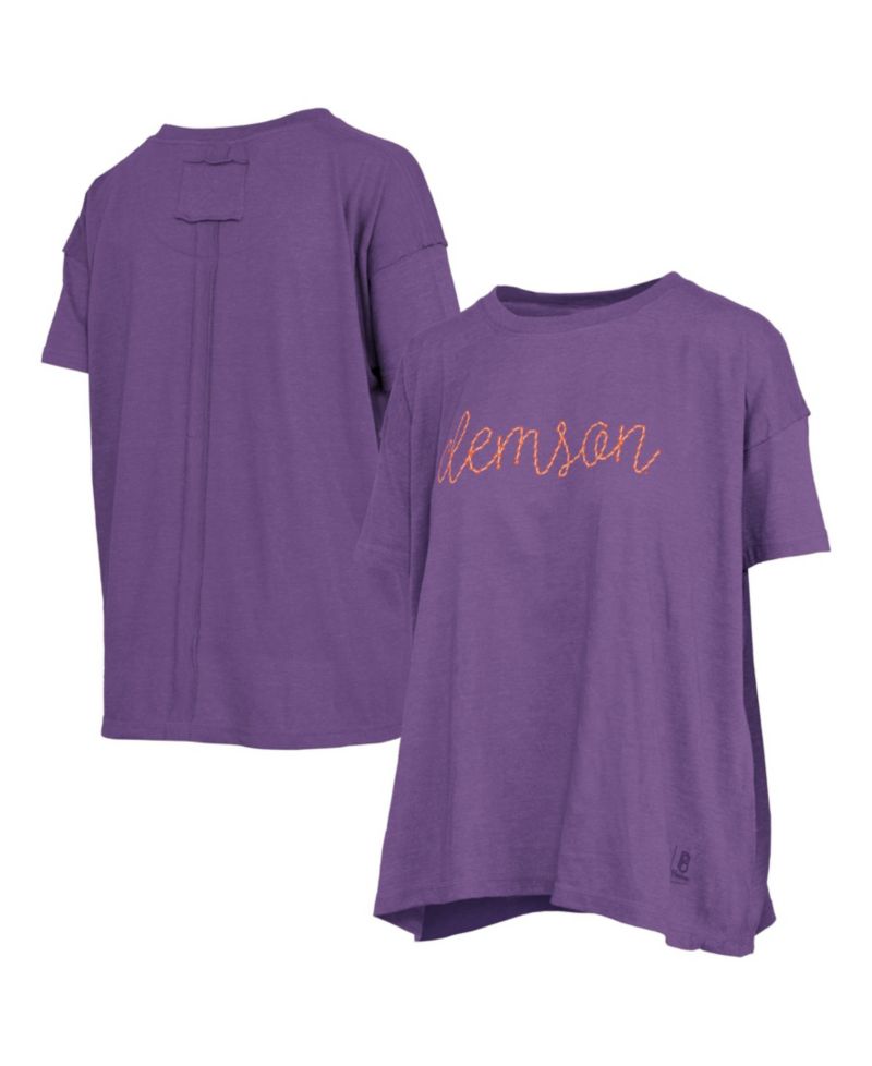 Women's Clemson Tigers Oversized Script Wordmark T-Shirt