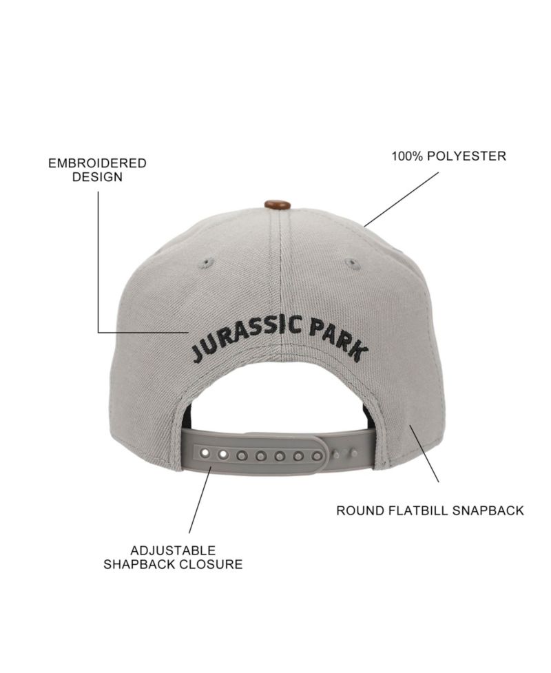 Men's Logo Woven Patch White Snapback Hat
