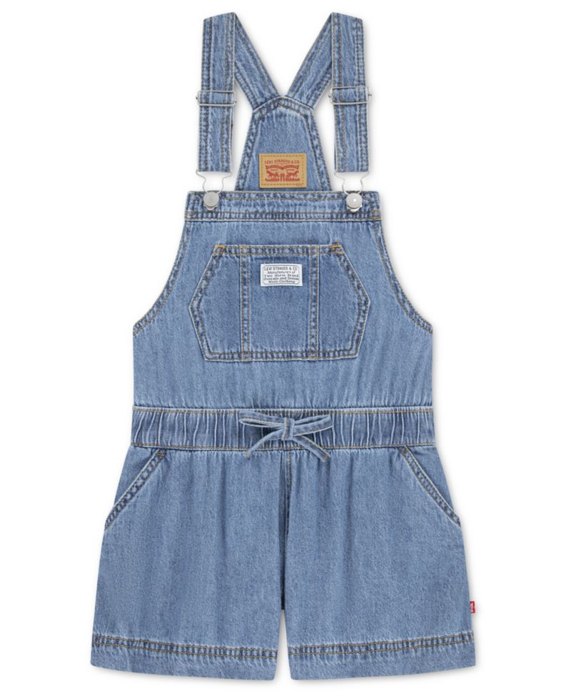 Girls' 7-16 Apron Neck Shortalls