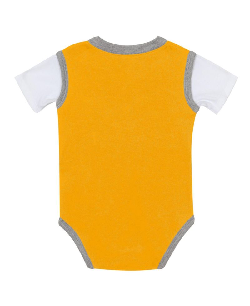 Baby Boys' and Girls' Pittsburgh Steelers Jersey Screen-Printed Bodysuit and Pants Set