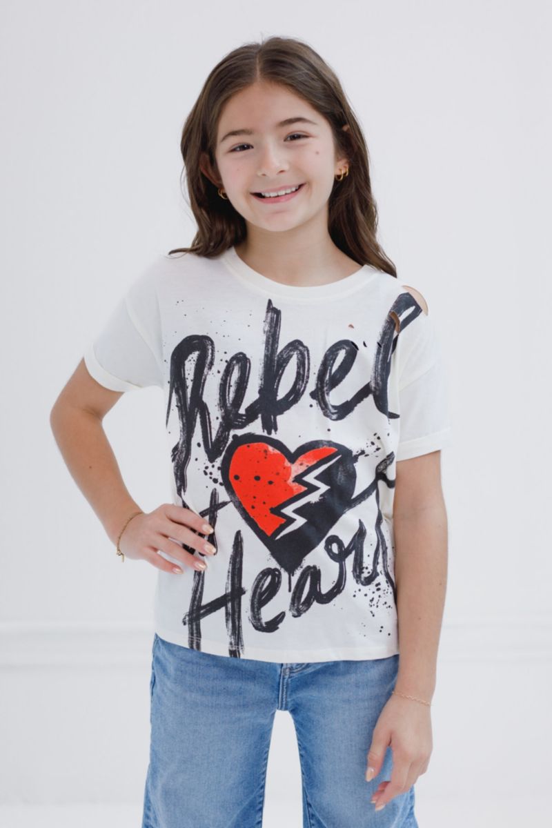 Disney The Rise of Red Girls Drop Shoulder T-Shirt Little Kid to Big Kid Sizes (5 - 14-16)