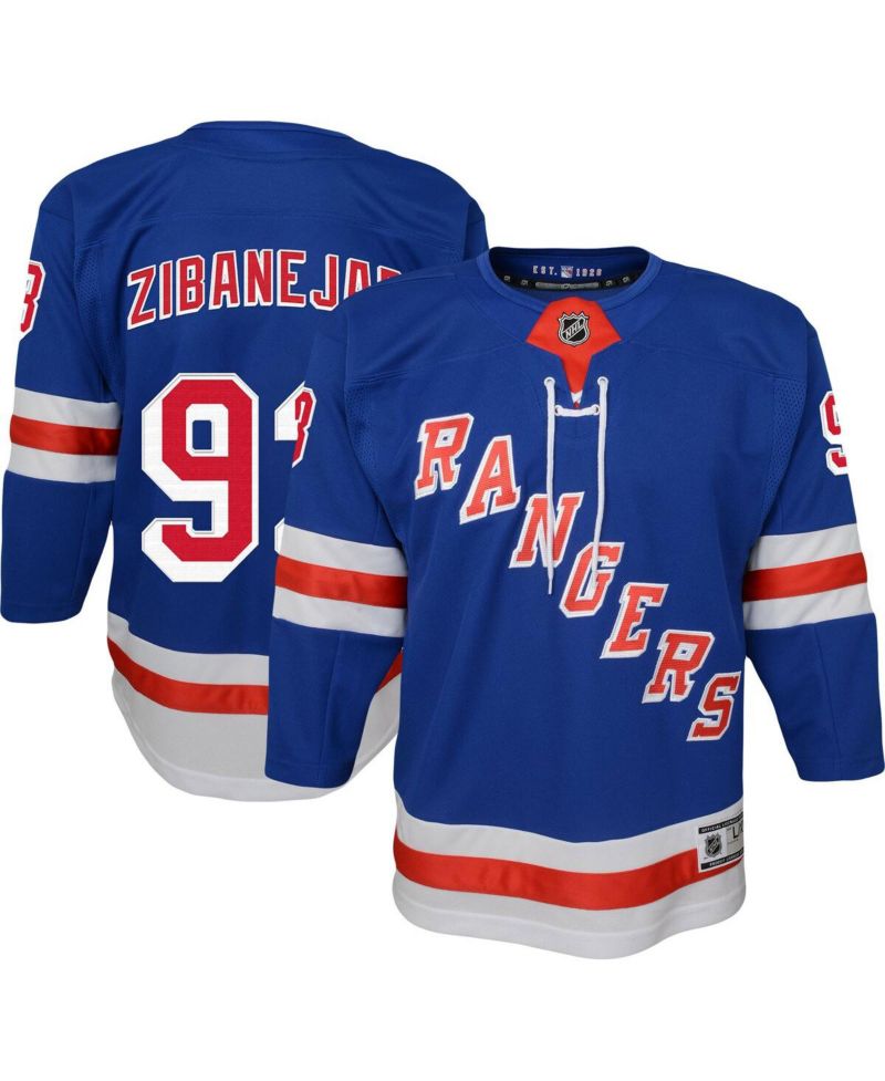 Big Boys Mika Zibanejad Blue New York Rangers Premier Player Jersey