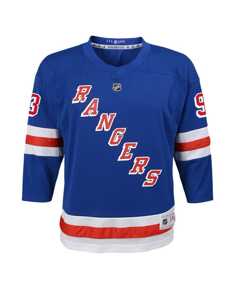 Big Boys Mika Zibanejad Blue New York Rangers Home Replica Player Jersey