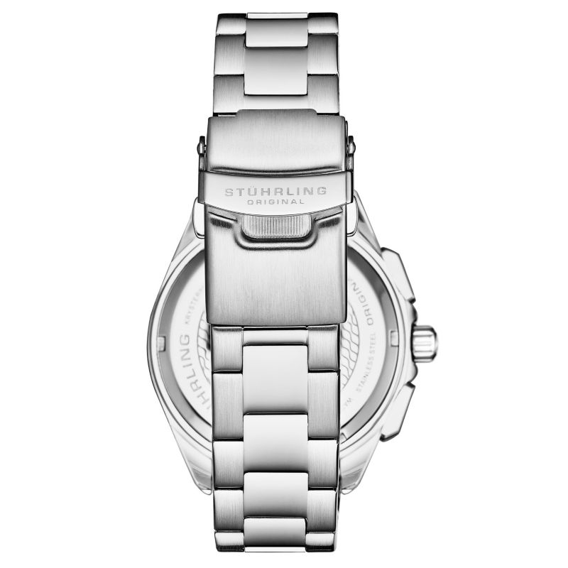 Men's Monaco Silver-tone Stainless Steel, Silver-Tone Dial, 47mm Round Watch