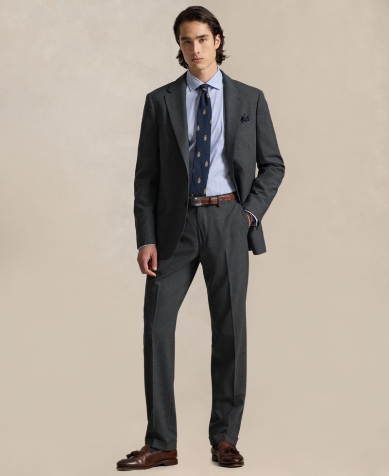 Men's Stretch Wool-Blend Suit Trouser