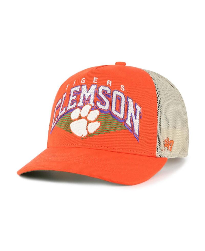 Men's Orange Clemson Tigers Pomona Mesh Hitch Adjustable Trucker Hat