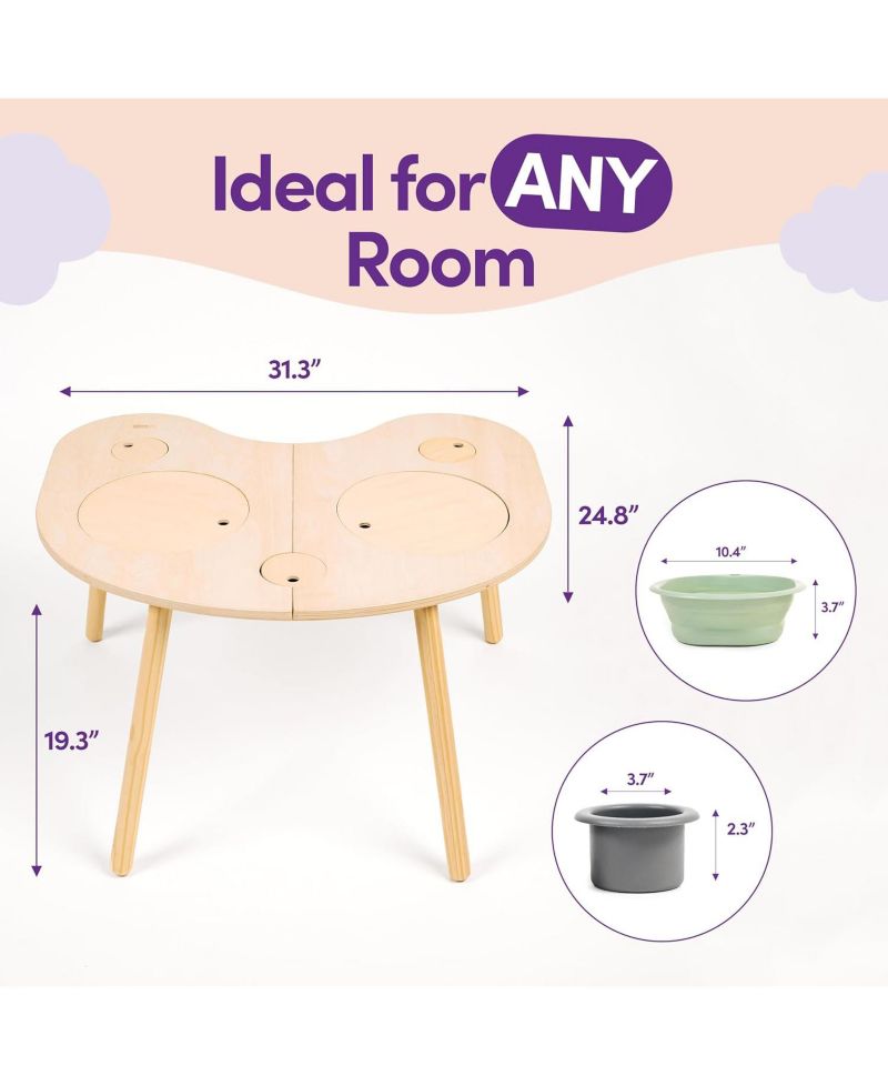 Montessori-Inspired Convertible Activity Table, Ages 2+
