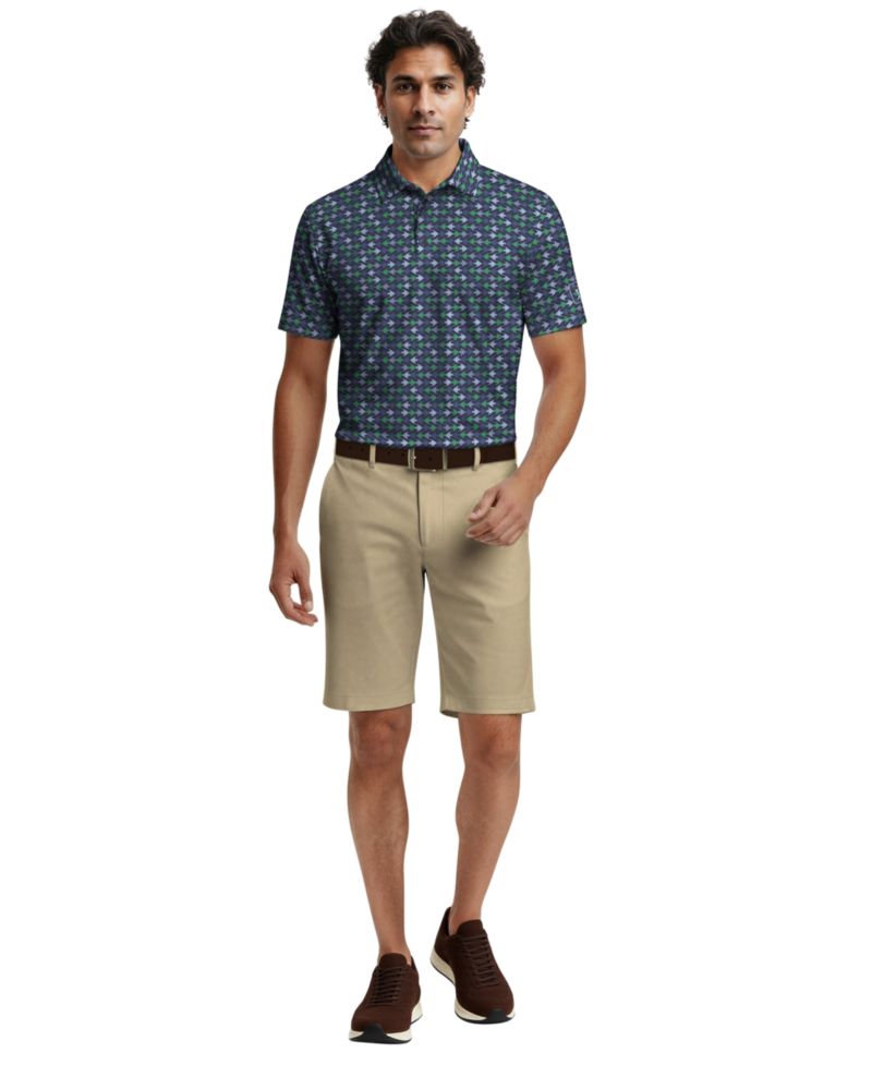 Men's Novelty Print Classic-Fit Polo Shirt
