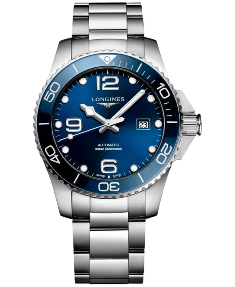 Men's Swiss Automatic HydroConquest Stainless Steel Bracelet Watch 43mm