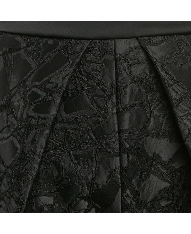 Women's Mid-Rise Jacquard Pleated Shorts, 7" Inseam