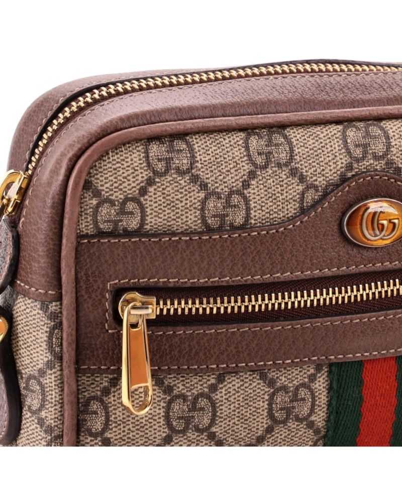 Mini Ophidia Shoulder Bag GG Coated Canvas