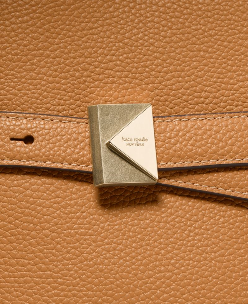 Deco Pebbled Leather Satchel Extra-Large Bag