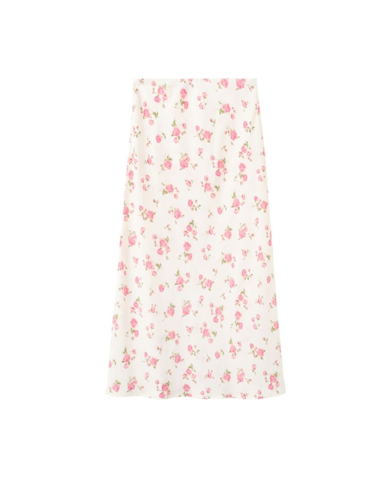 Women's Floral-Print A-Line Maxi Skirt