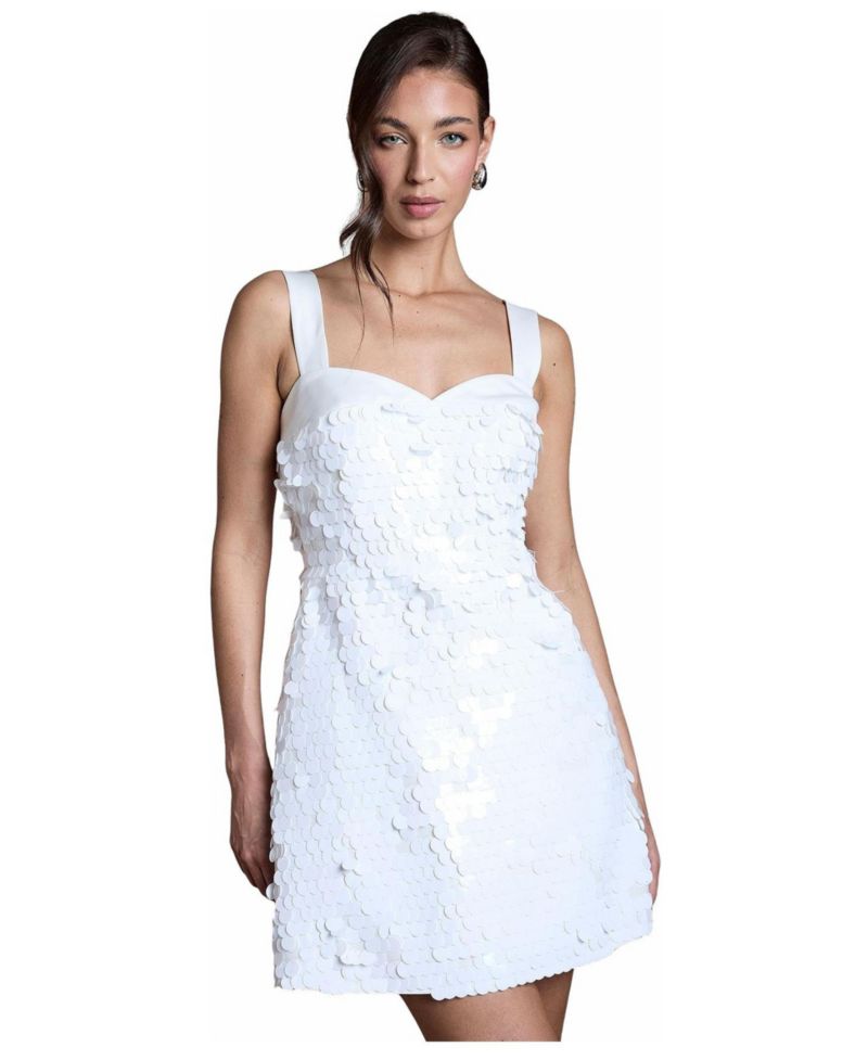 Women's Sequin Bridal Mini Dress