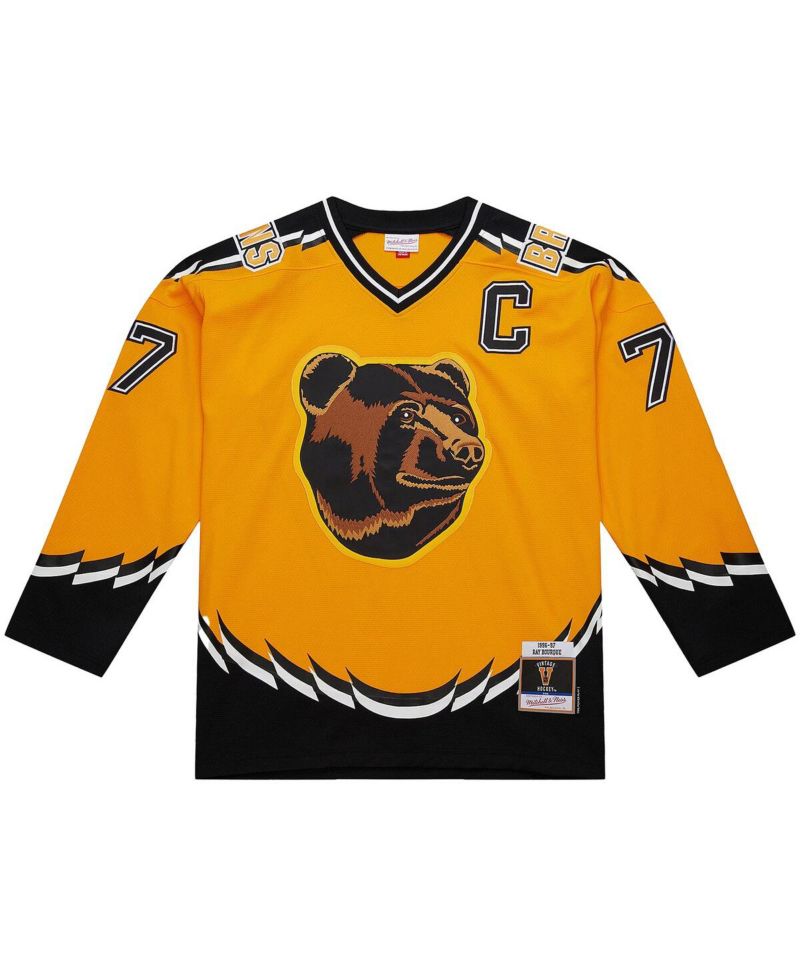 Men's Ray Bourque Gold Boston Bruins Big & Tall 1996-97 Blue Line 2.0 Jersey