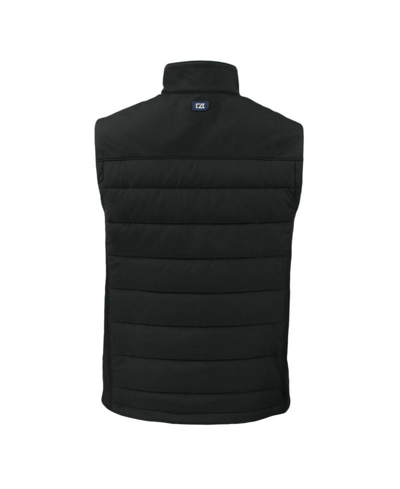 Men's Black Detroit Lions Throwback Evoke Hybrid Eco Softshell Full-Zip Vest