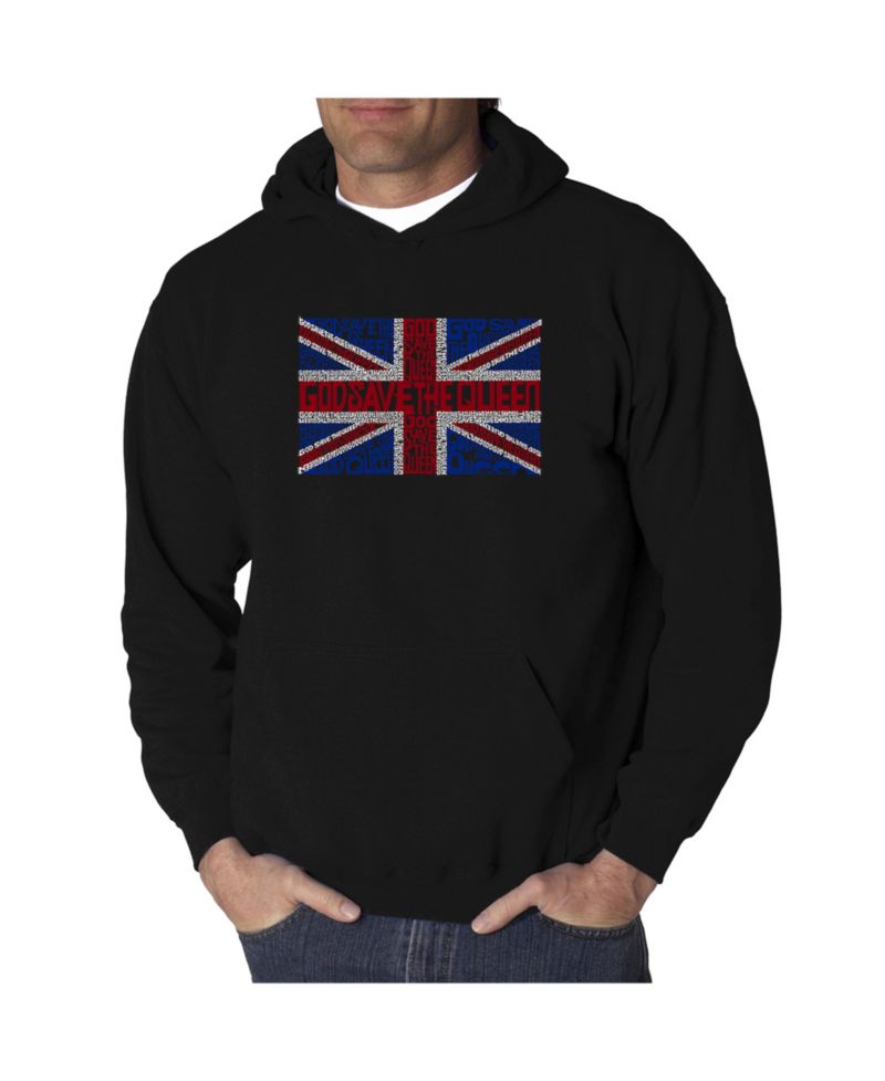 Men's Word Art Hooded Sweatshirt - God Save The Queen