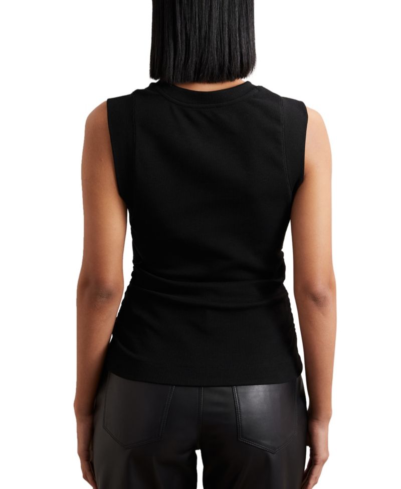 Women's Trudy Fine-Rib Ruched Vest Top