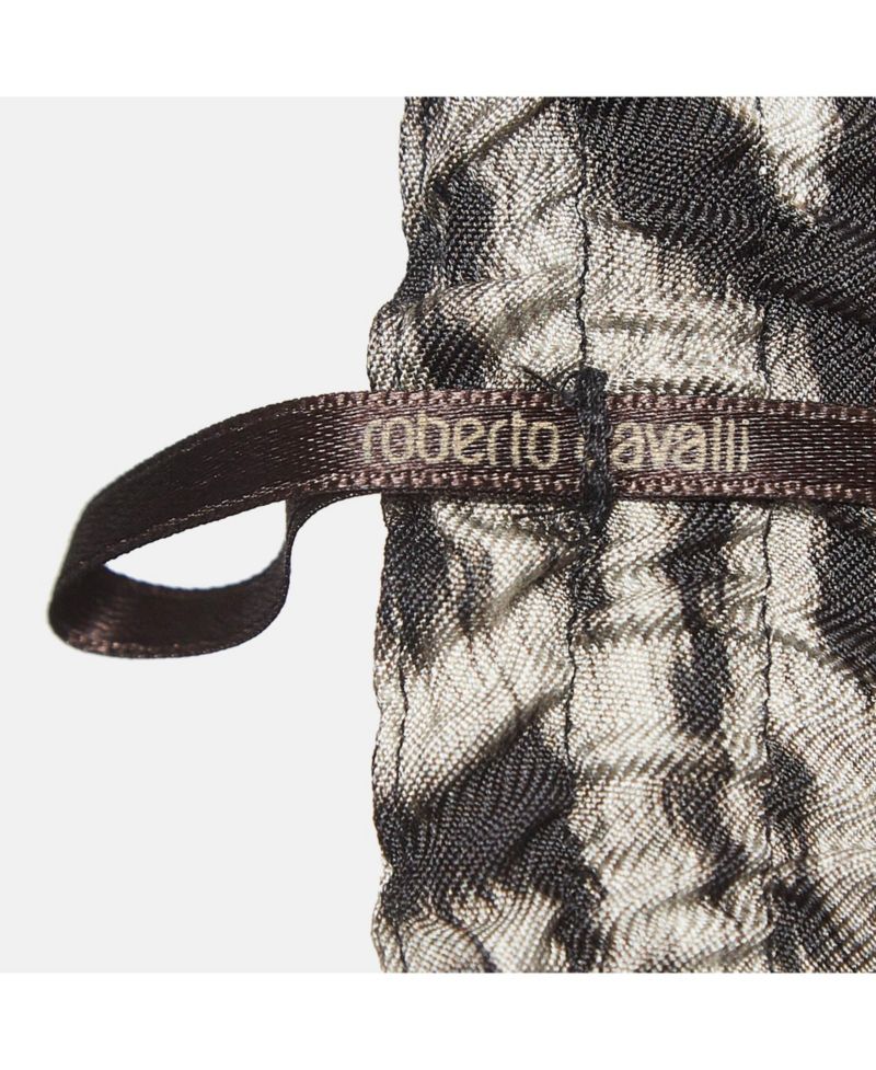 Women's Leopard Print Silk Drawstring Trousers