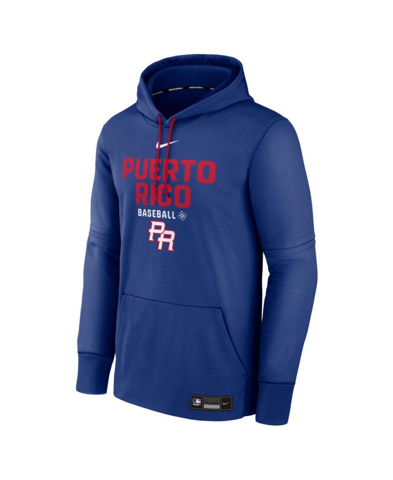Men's Royal Puerto Rico Baseball 2026 World Baseball Classic Authentic Collection Therma Hoodie