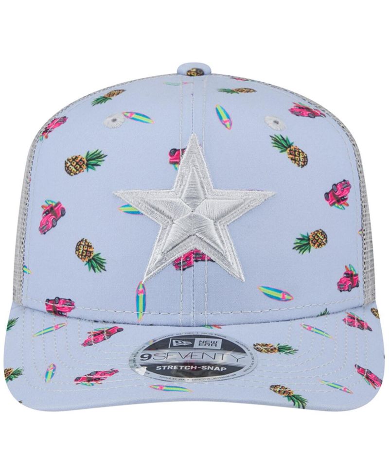 Men's Light Blue Dallas Cowboys Adventure Surfboard 9SEVENTY Adjustable Hat