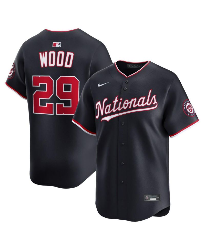 Men's James Wood Navy Washington Nationals Alternate Limited Jersey