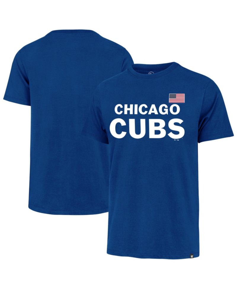 Men's Royal Chicago Cubs Heritage U.S. Flag T-Shirt