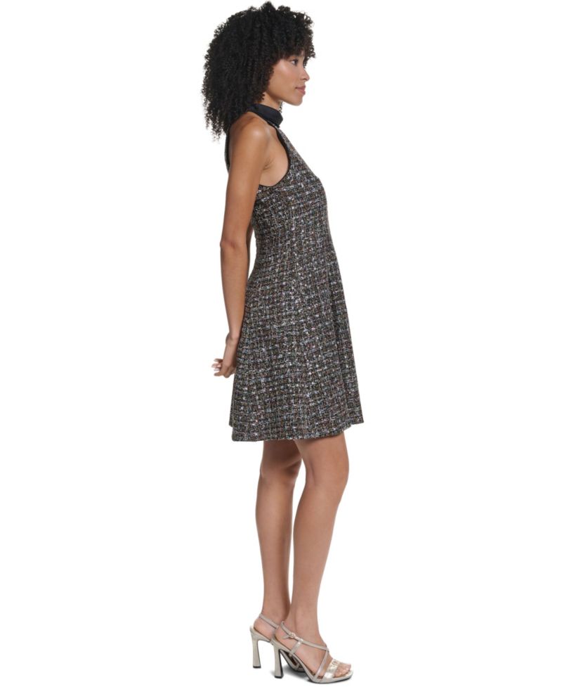 Women's Tweed Halter Dress