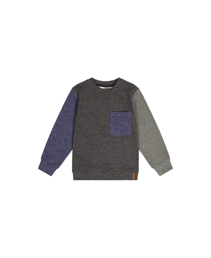 Little and Big Boy 6-12 Color block Brushed Jersey Top