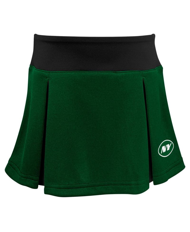 Big Girls 2-Piece Green New York Jets Spirit Cheerleader Dress Set