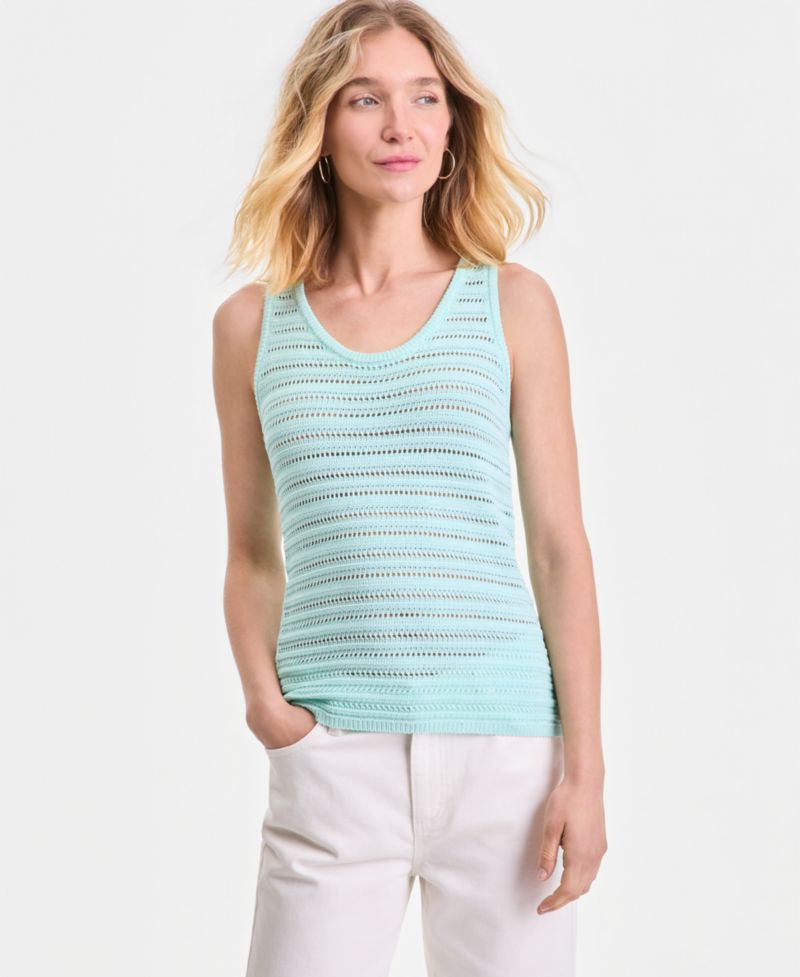 Women's Cotton Crochet Tank Top
