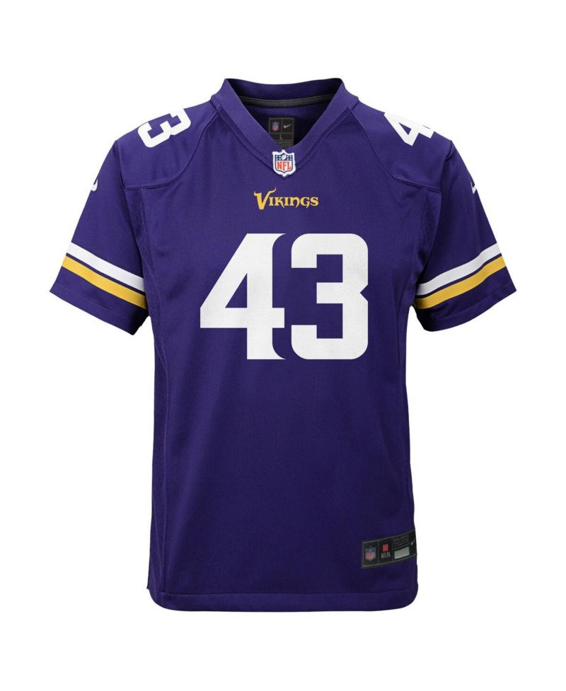 Big Boys and Girls Andrew Van Ginkel Purple Minnesota Vikings Team Game Jersey