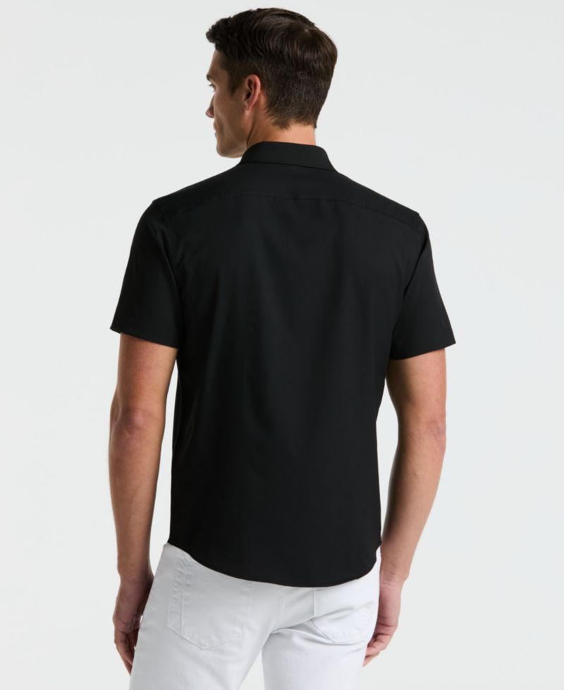 Men's Short-Sleeve Solid Shirt
