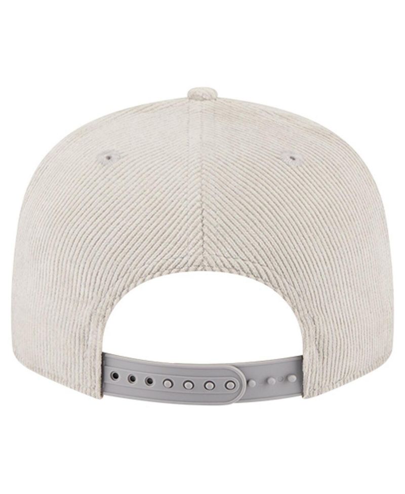 Men's Gray Kansas City Chiefs Cord Rope Corduroy 9FIFTY Snapback Hat