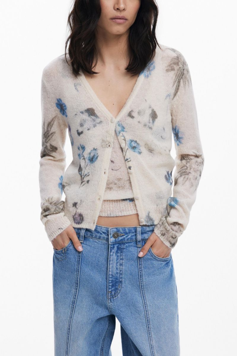 Women's Straight jeans with inverted effect