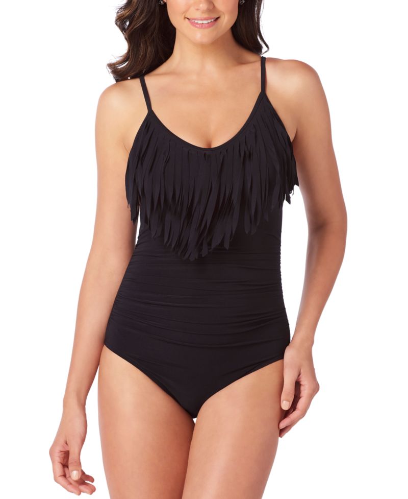 Blaire Fringed Underwire One-Piece Swimsuit