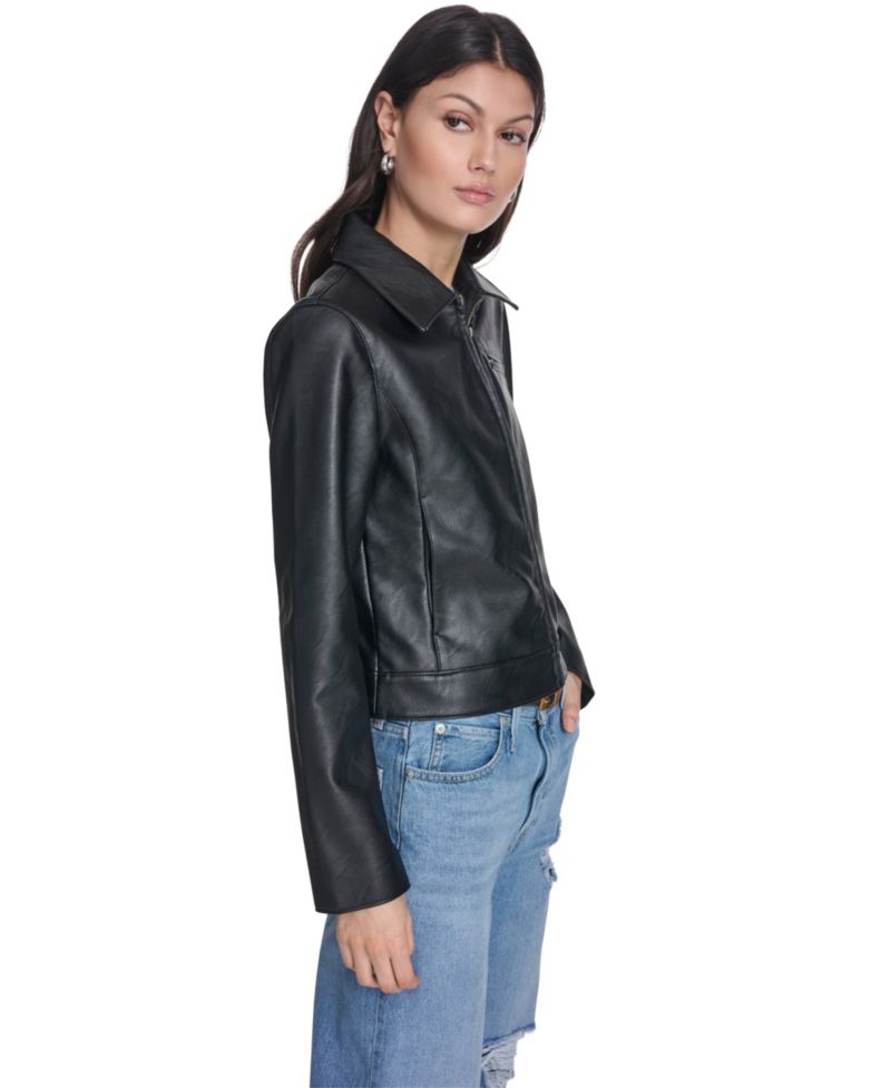 Women's Laydown Collar Zip-Front Jacket
